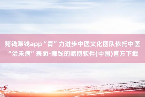 赌钱赚钱app“青”力进步中医文化团队依托中医“治未病”表面-赚钱的赌博软件(中国)官方下载