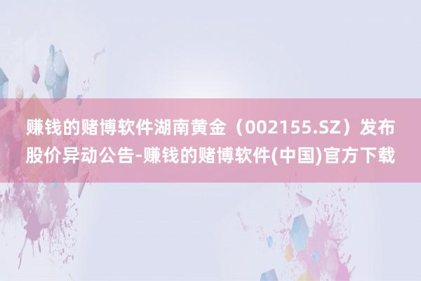 赚钱的赌博软件湖南黄金（002155.SZ）发布股价异动公告-赚钱的赌博软件(中国)官方下载