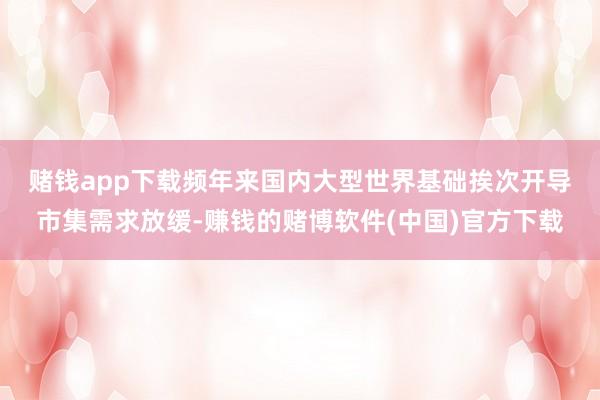 赌钱app下载　　频年来国内大型世界基础挨次开导市集需求放缓-赚钱的赌博软件(中国)官方下载