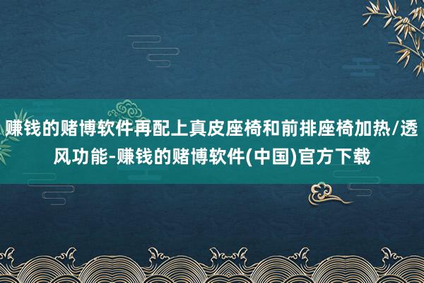 赚钱的赌博软件再配上真皮座椅和前排座椅加热/透风功能-赚钱的赌博软件(中国)官方下载