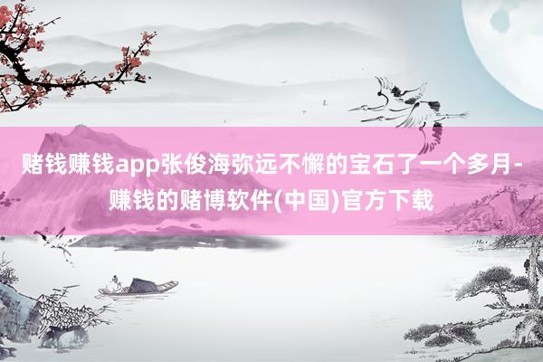 赌钱赚钱app张俊海弥远不懈的宝石了一个多月-赚钱的赌博软件(中国)官方下载