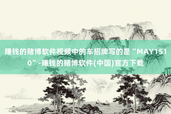 赚钱的赌博软件视频中的车招牌写的是“MAY1510”-赚钱的赌博软件(中国)官方下载