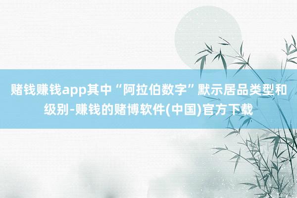 赌钱赚钱app其中“阿拉伯数字”默示居品类型和级别-赚钱的赌博软件(中国)官方下载