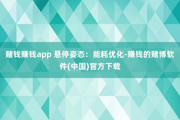 赌钱赚钱app 悬停姿态：能耗优化-赚钱的赌博软件(中国)官方下载