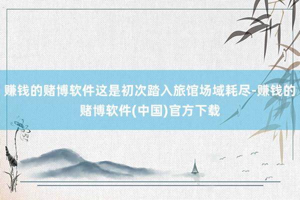 赚钱的赌博软件这是初次踏入旅馆场域耗尽-赚钱的赌博软件(中国)官方下载