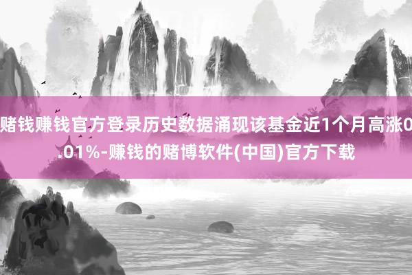 赌钱赚钱官方登录历史数据涌现该基金近1个月高涨0.01%-赚钱的赌博软件(中国)官方下载