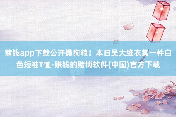 赌钱app下载公开撒狗粮！本日吴大维衣裳一件白色短袖T恤-赚钱的赌博软件(中国)官方下载
