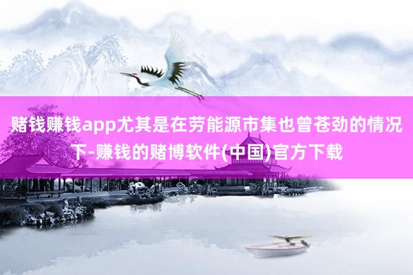 赌钱赚钱app尤其是在劳能源市集也曾苍劲的情况下-赚钱的赌博软件(中国)官方下载