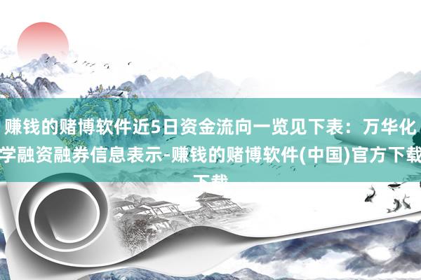 赚钱的赌博软件近5日资金流向一览见下表：万华化学融资融券信息表示-赚钱的赌博软件(中国)官方下载