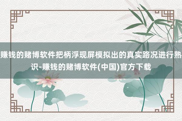 赚钱的赌博软件把柄浮现屏模拟出的真实路况进行熟识-赚钱的赌博软件(中国)官方下载