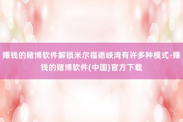 赚钱的赌博软件解锁米尔福德峡湾有许多种模式-赚钱的赌博软件(中国)官方下载