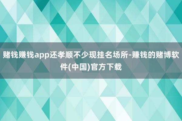 赌钱赚钱app还孝顺不少现挂名场所-赚钱的赌博软件(中国)官方下载