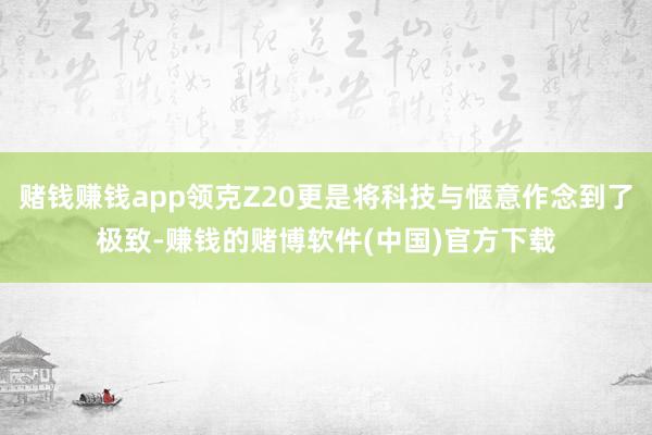 赌钱赚钱app领克Z20更是将科技与惬意作念到了极致-赚钱的赌博软件(中国)官方下载