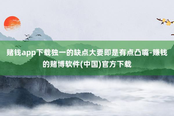 赌钱app下载独一的缺点大要即是有点凸嘴-赚钱的赌博软件(中国)官方下载
