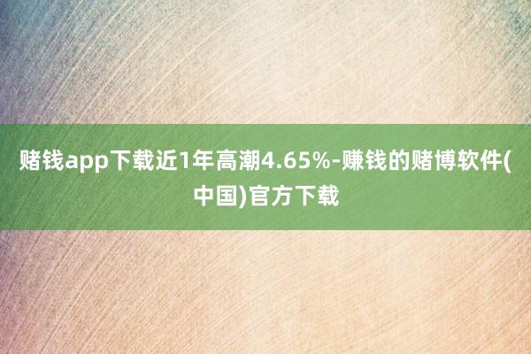 赌钱app下载近1年高潮4.65%-赚钱的赌博软件(中国)官方下载