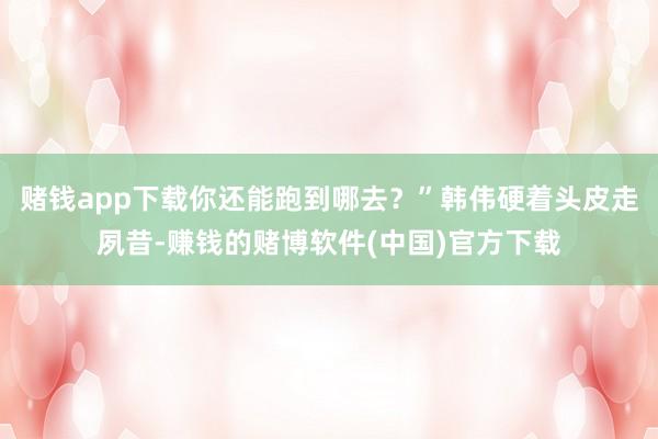 赌钱app下载你还能跑到哪去？”韩伟硬着头皮走夙昔-赚钱的赌博软件(中国)官方下载
