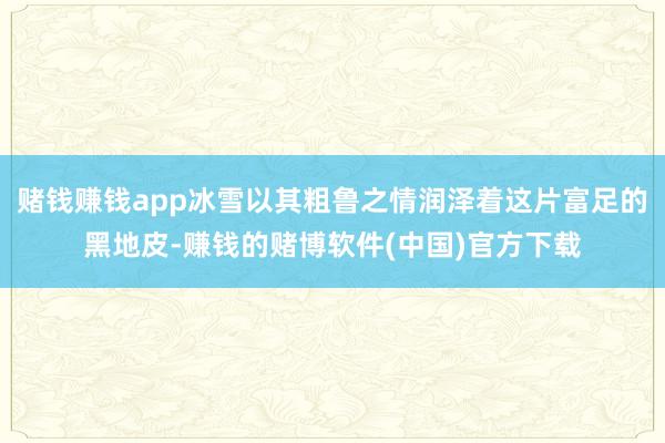 赌钱赚钱app冰雪以其粗鲁之情润泽着这片富足的黑地皮-赚钱的赌博软件(中国)官方下载