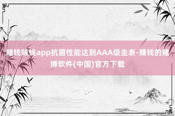 赌钱赚钱app抗菌性能达到AAA级圭表-赚钱的赌博软件(中国)官方下载