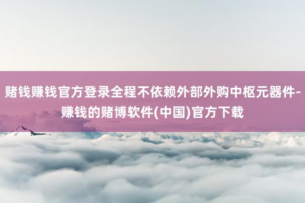 赌钱赚钱官方登录全程不依赖外部外购中枢元器件-赚钱的赌博软件(中国)官方下载
